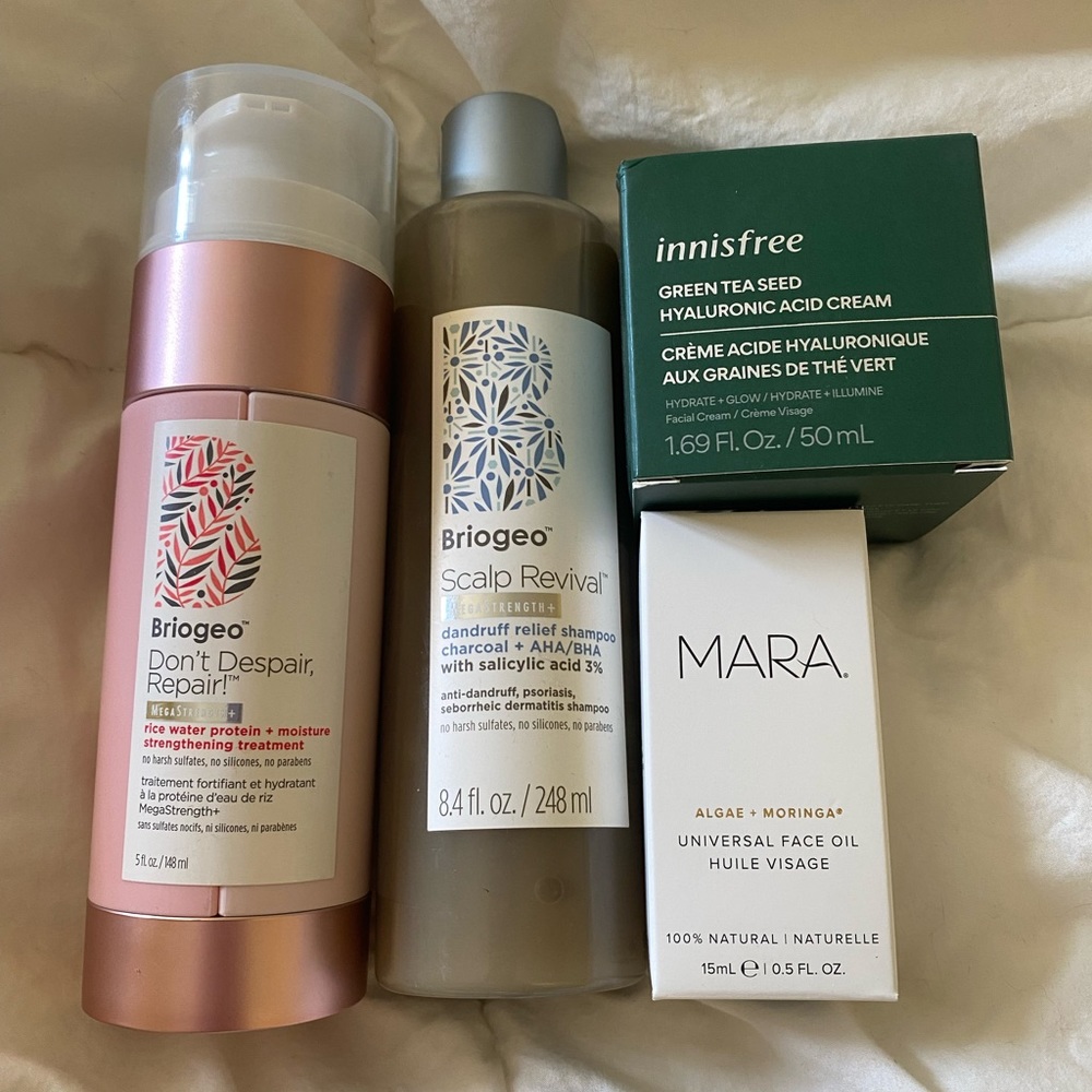 Haircare and skincare bundle unopened! Briogeo Innisfree